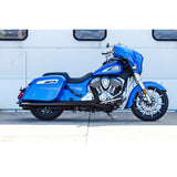 S&S Cycle 4" Broadhead Slip-On Mufflers Slash Cut Black - 550-1075 For Indian 2014-2022