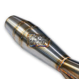 Sawicki Intmdtr M8 FLT Shorty Cannon Brushed SS - 930-02601 For Harley Touring 2017-2026