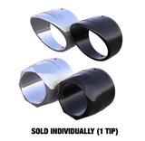 Tab Performance 3.5 inch Exhaust Tips (Sold Individually 1 pc) - Black Slash End Caps 3.5-EXHAUST-TIPS-B