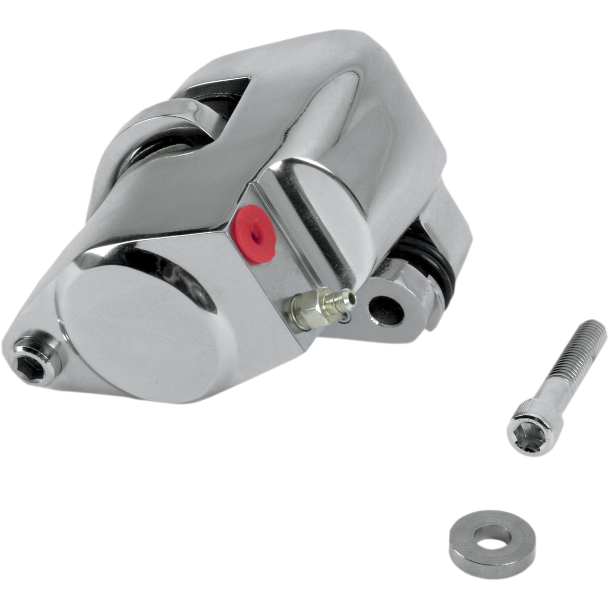 Drag Specialties Front And Rear Brake Caliper Kits Chrome For Harley Motorcycles 1984-1999