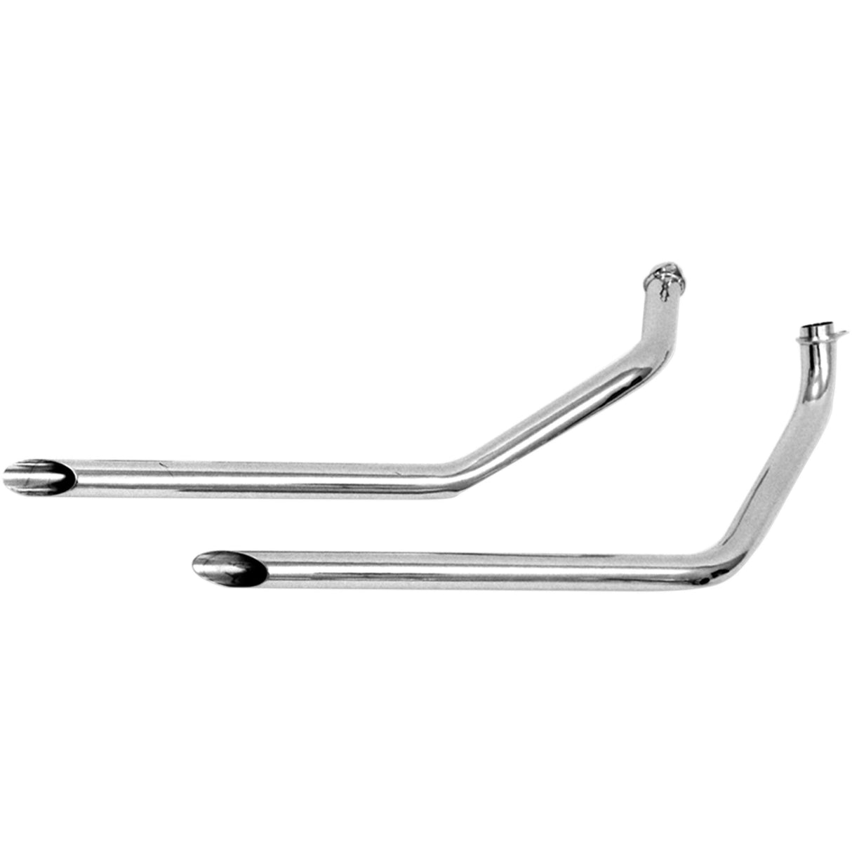 Paughco Drag Pipes 2-Into-2 Exhaust System - 730E40 For Harley Dyna 1973-1984