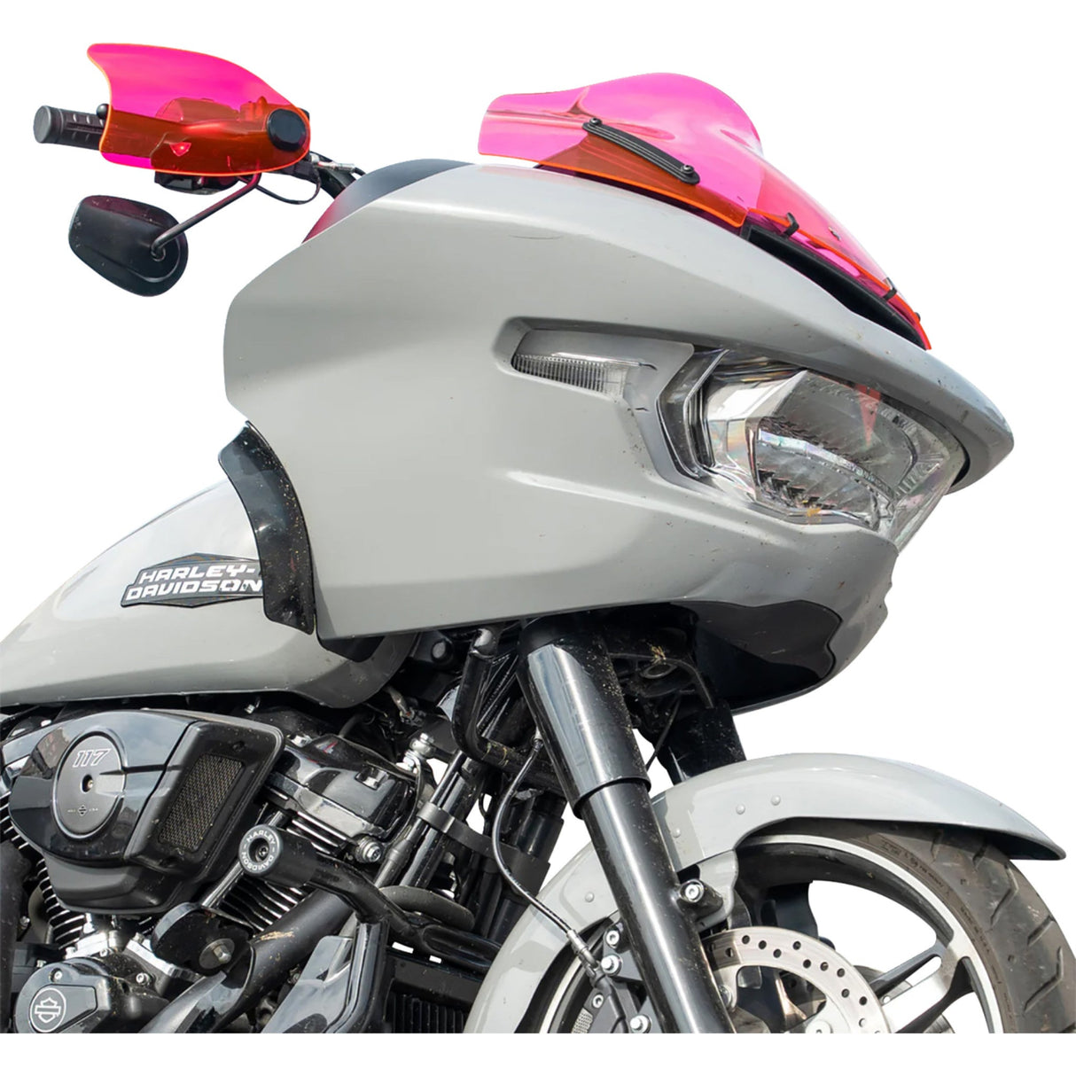 Klock Werks Flare® Handguards Pink Ice - KWS-01-0124-23 For Harley Touring 2023-2026