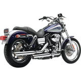 Cobra 3" Slashcut Slip-On Mufflers Chrome - 6005 For Harley Dyna 1995-2017