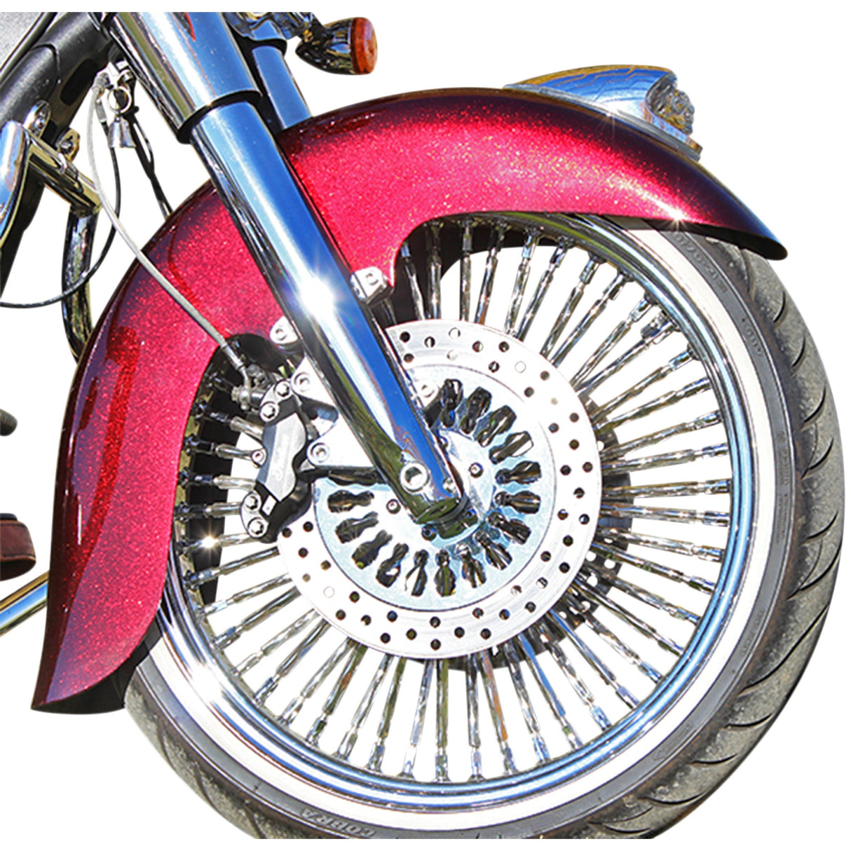 KLOCK WERKS 1402-0382 KWF-04-0400 Front Fender for Indian Chief Springfield Roadmaster Front Fender - Steel - Indian/Chief - 16"-19"