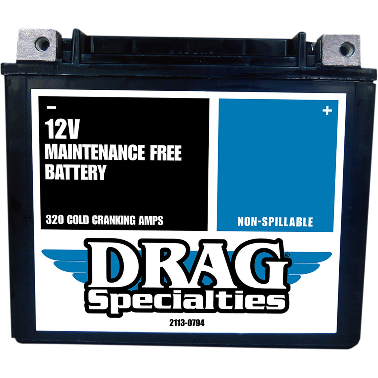 DRAG SPECIALTIES 2113-0794 Factory-Activated High-Performance AGM Maintenance-Free Battery AGM Battery - YTX20HL FT
