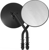 Harddrive 153082 4" Round Mirror Chrome Left Side For Harley Motorcycles 1970-2018