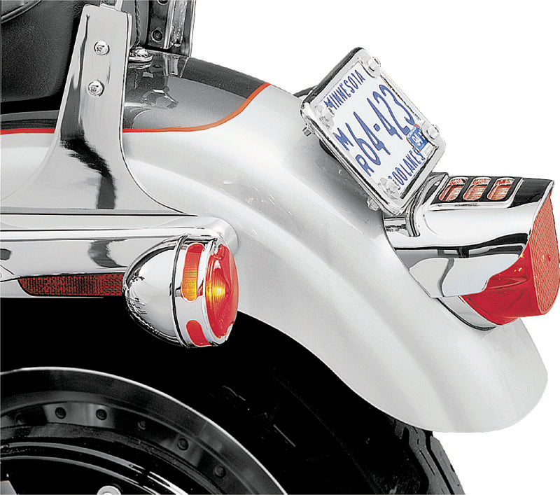 Kuryakyn 8130 Tail Lamp Visor With Slots Chrome