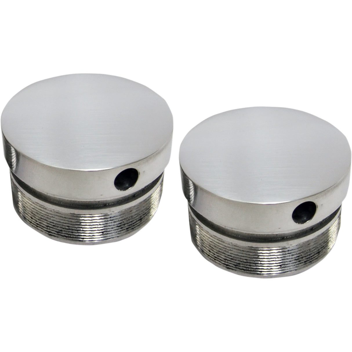 LA Choppers Flush-Mount Fork Caps 49 Mm Polished - LA-7504-49 For Harley Dyna 2006-2017