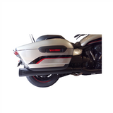 Tab Performance 4" B.A.M. Stick Exhaust Pipes | Black | Yamaha - Black Slash Tips, 2.5" Louvered Baffles 311-2290-B-2.5