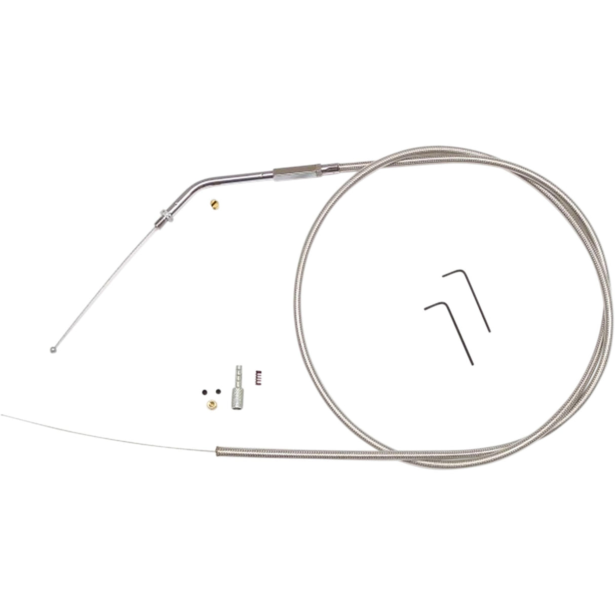 Magnum Shielding BYO™ Build Your Own™ Control Cable Kit Throttle Idle Stainless Steel - 394534 For Harley Motorcycles 1976-1995