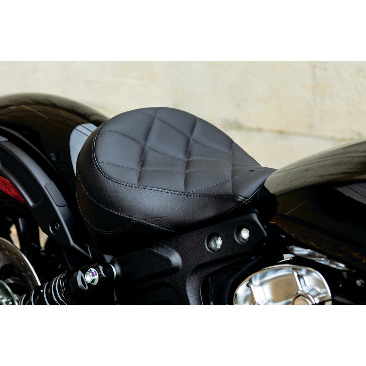 MUSTANG 0810-2127 76842 Solo Touring Seat Solo Seat - Black - Scout '18-'24