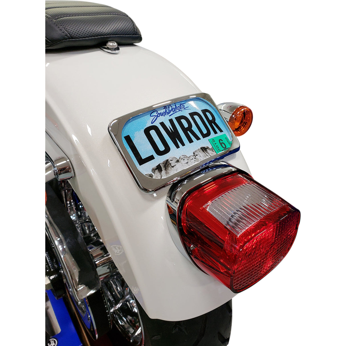 DRAG SPECIALTIES Radius Three-Bolt Style License Plate Mount Assembly