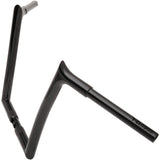 FAT Baggers INC. 1-1/4" EZ Install Pointed Top Handlebar 12" Black - 906012-B For Harley Road Glide 2015-2022