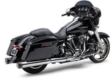 Cobra 4.5" Groove TIP Slip-ON Chrome - 6291 For Harley Touring 2017-2026