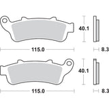 SBS HS Street Excel Sintered Front Brake Pads - 735HS For Honda Motorcycles 1997-2017 | Victory Vision / Arlen 2008-2016