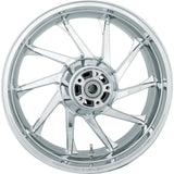 Coastal Moto Hurricane Precision Cast 3D Wheel Hurricane 3D Rear Single Disc Without ABS Chrome 18x5.5 - 3D-HUR185CH For Harley Touring 2009-2026