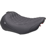 MUSTANG 0801-2017 89503GM Wide Tripper™ Solo Seat Wide Tripper™ Seat - Solo - BLACK/Gun Metal Stitching - FLT/FLH '23-'25