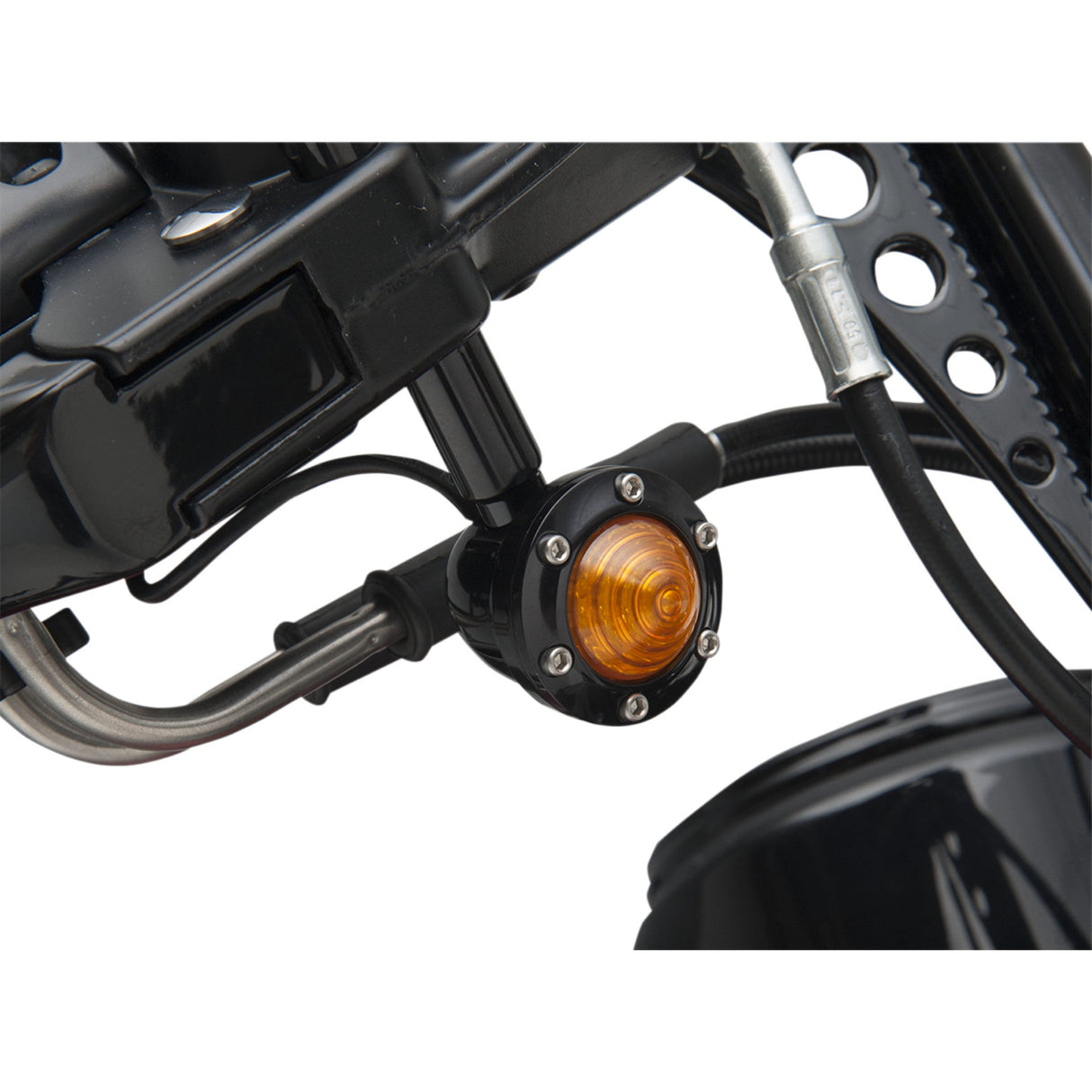 RSD 2020-0605 0207-2018-B Tracker Turn Signals - Front Tracker Turn Signal - Amber Lenses