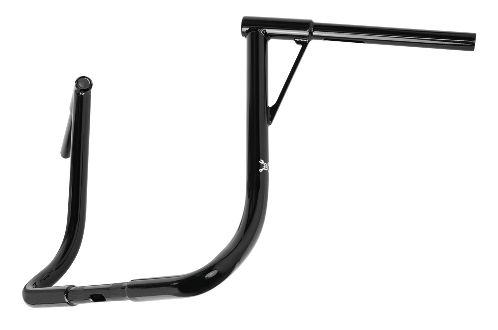 Burly Brand Louie-Bagger 16"BAR 1.25" TBW Black - B12-7005B For Harley Touring 1986-2024