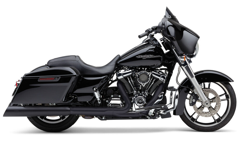 Cobra 4.5" Uppercut Slip-ON Black - 6289RB For Harley Touring 2017-2026