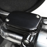 Joker Machine Front Brake Master Cylinder Cover Smooth Black - 08-004B For Harley Touring 2008-2025