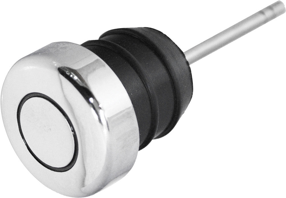 Harddrive 02-006 OIL Tank Rubber Filler Plug Chrome For Harley 1982-2003