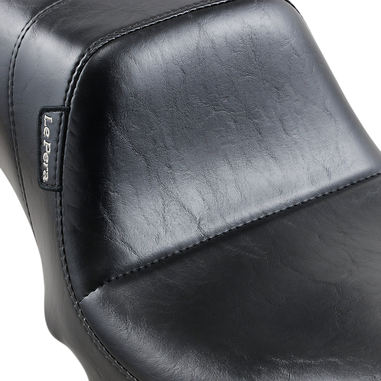 LePera Daytona 2-Up Seat Without Backrest Smooth Black - LK-515 For Harley Motorcycles 2006-2017