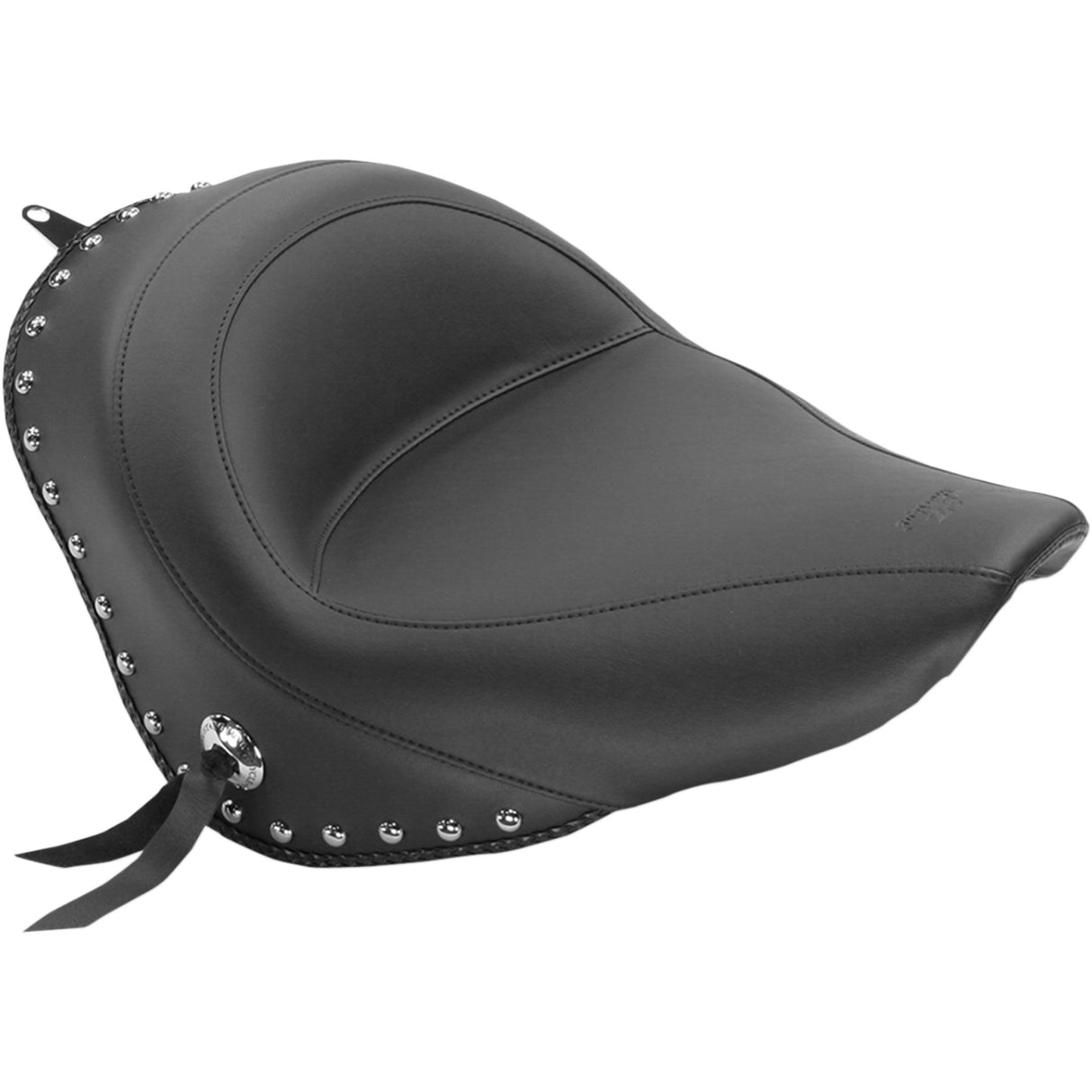 Mustang Studded Vinyl Solo Seat — Without Backrest - 76240 For Harley Softail 2006-2017