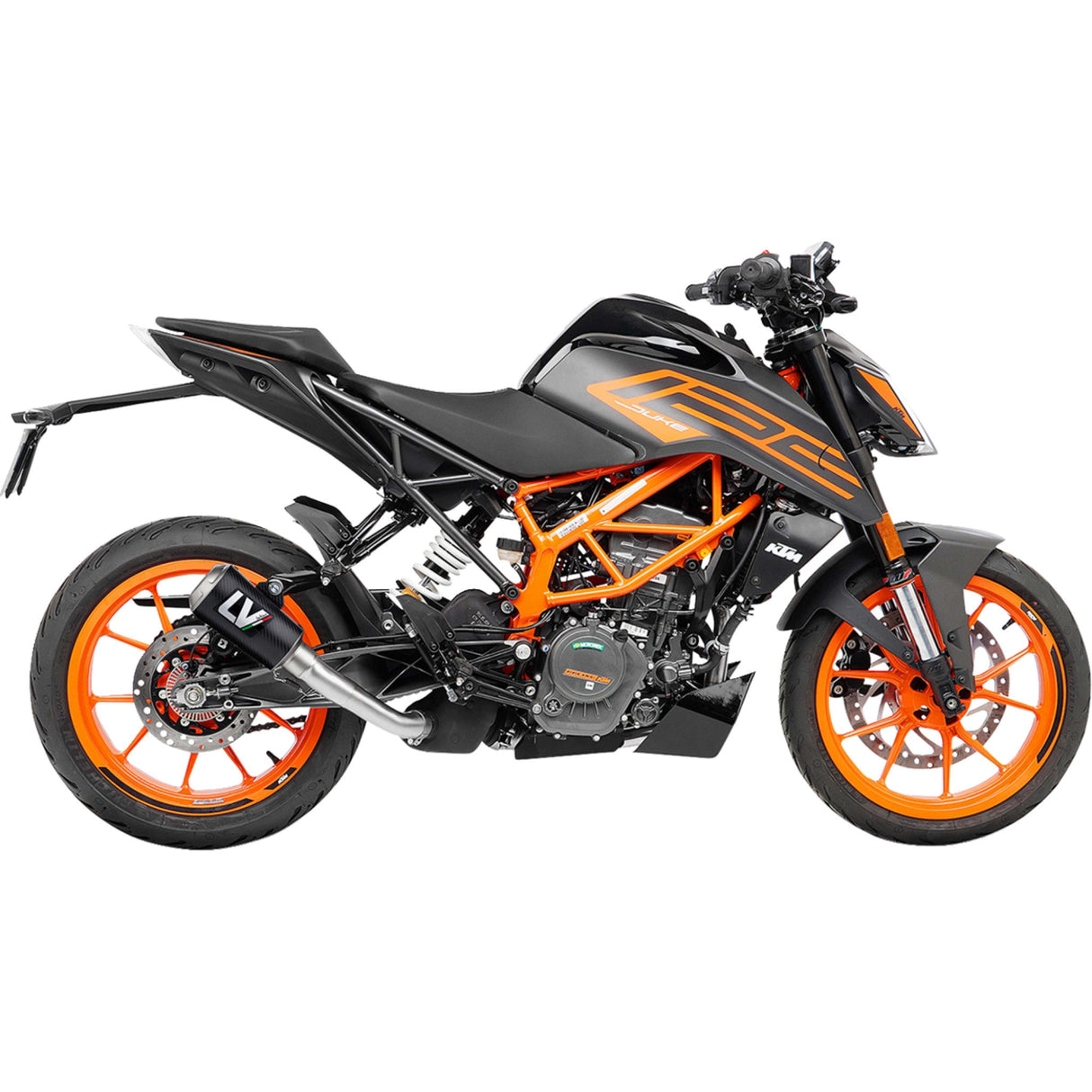 Leovince LV-10 Carbon Muffler - 15249CU KTM 125 Duke / 390 Duke 2021-2023