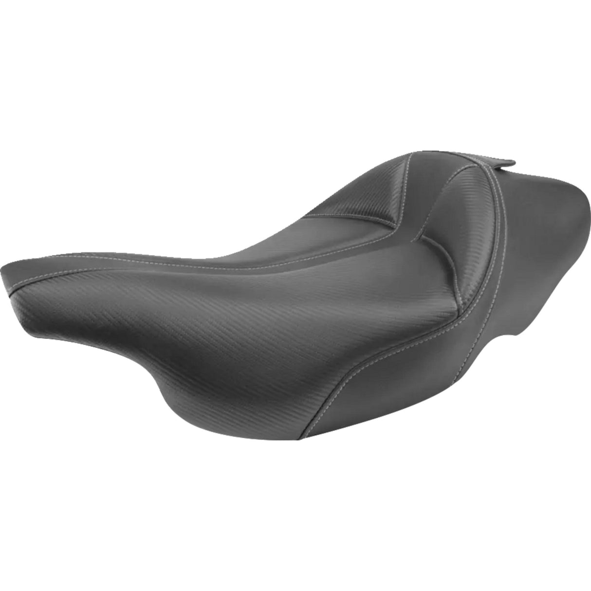 Saddlemen Dominator Solo Seat Without Backrest Black With Gray Stitching - 897-07-0042 For Harley Touring 1997-2007