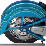 Drag Specialties Polished Stainless Steel Drilled Brake Rotor Rear 11.5" For Harley 1979-1991