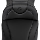 Saddlemen Roadsofa™ Carbon Fiber Seat Black Stitch Without Backrest - 808-07B-18600 For Harley Touring 2008-2023