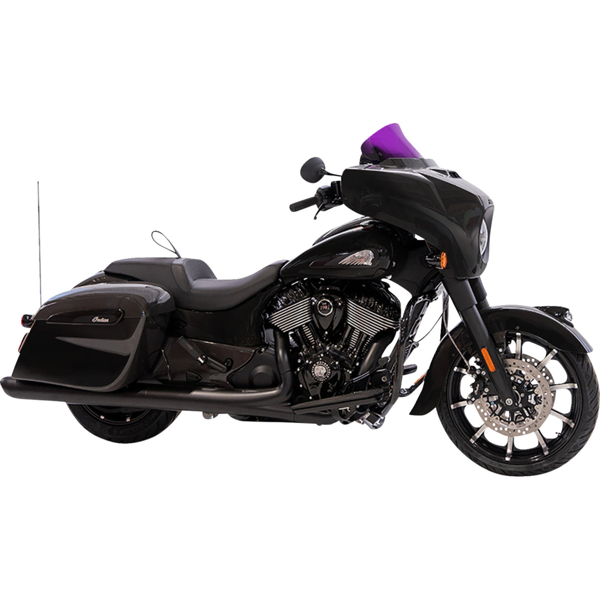 Klock Werks Kolor Flare® Windshield 10" Purple - KWW-04-0641 For Indian 2014-2026