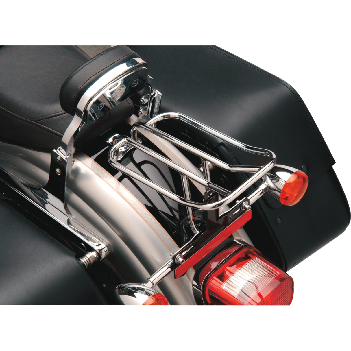 Drag Specialties Fender Luggage Rack Chrome For Harley Dyna 1991-2005