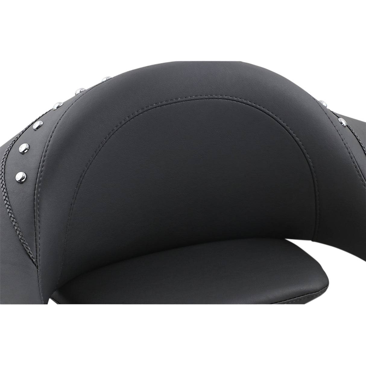 Mustang Studded Passenger Pad With Armrests Studded - 75332 For Harley Touring 1980-2013