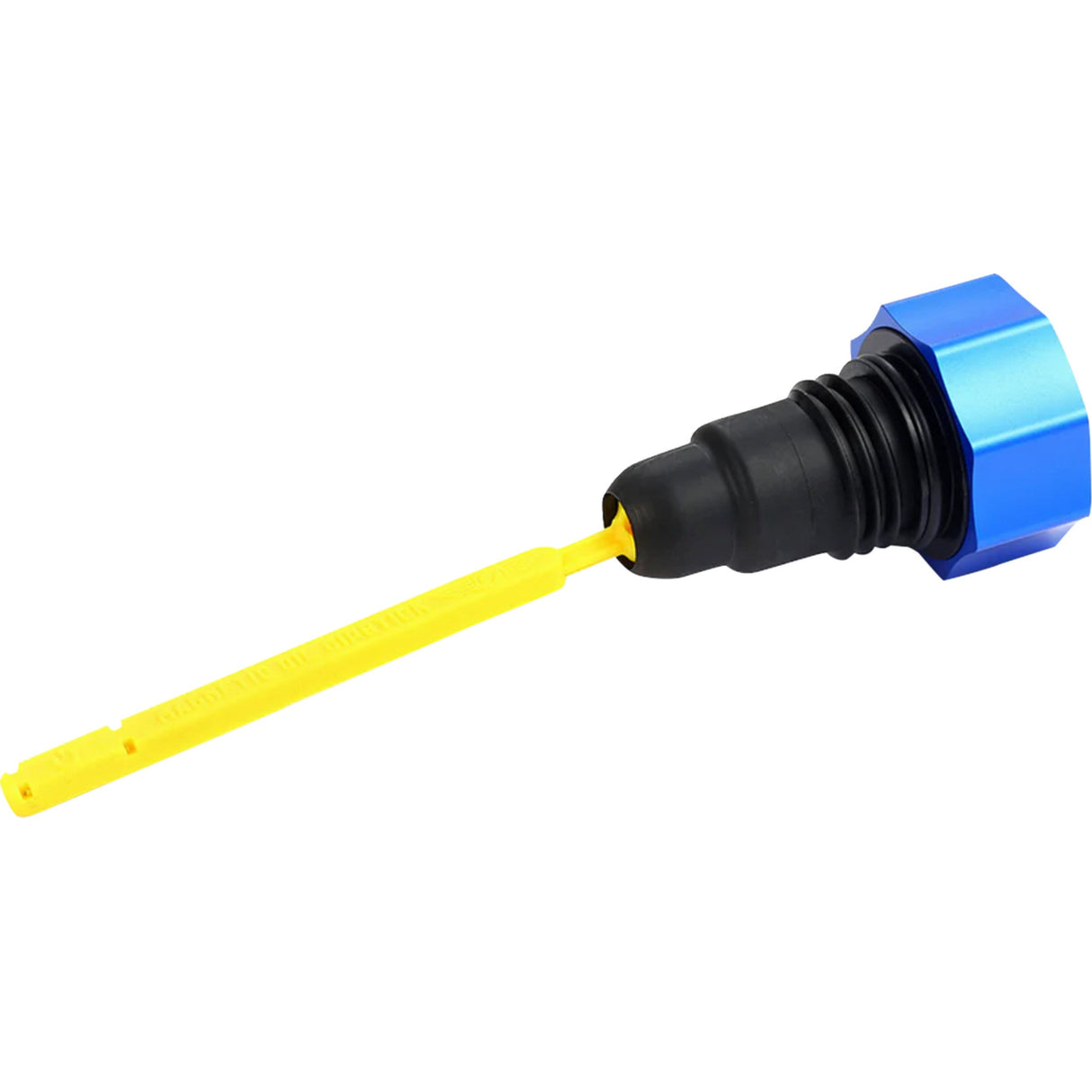 Figurati Designs Performance Magnetic Oil Dipstick Knurled Blue - FDP01-TCSM-B For Harley Touring 2007-2016