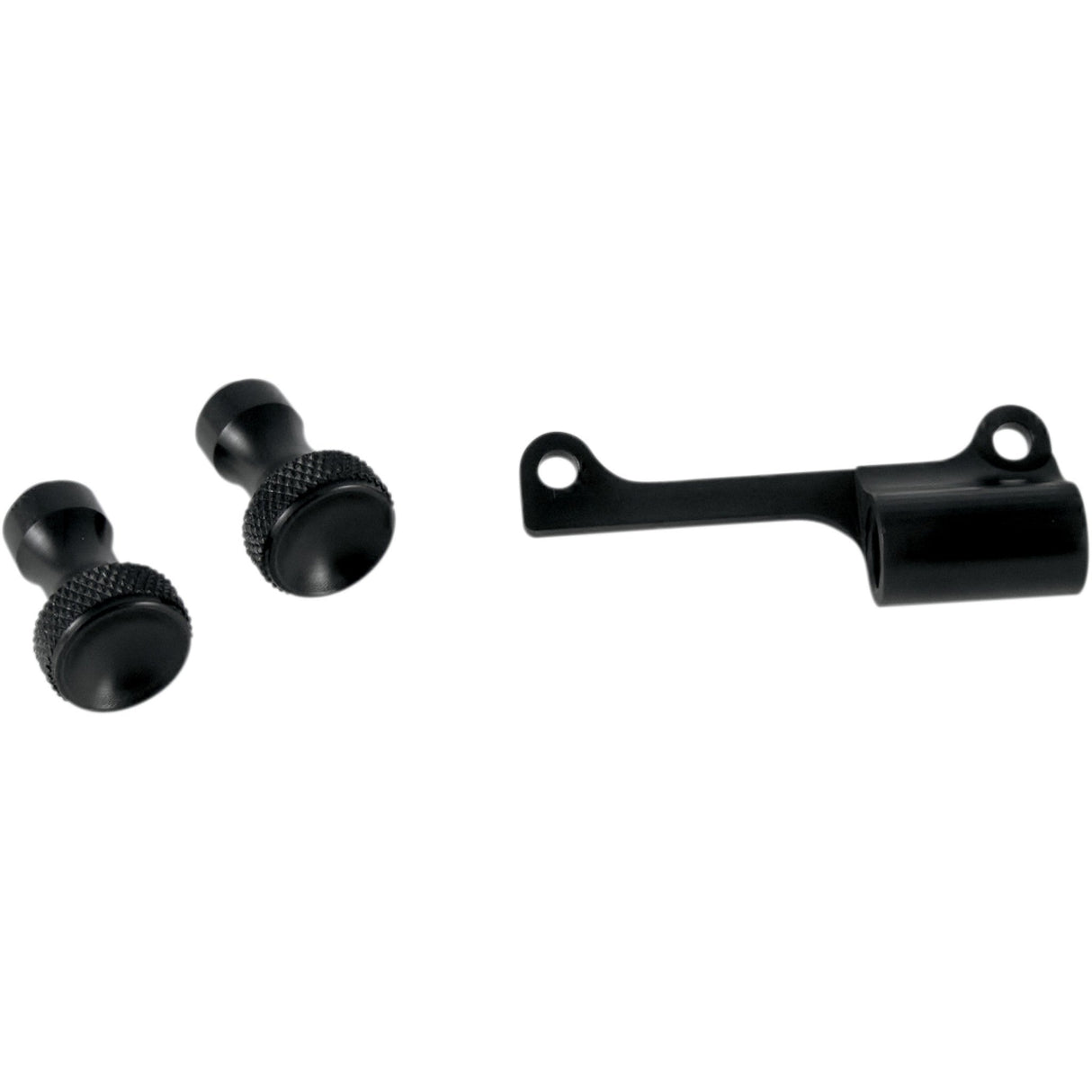 TODD'S CYCLE 1050-0262 TMK-3 Mikuni Enrichener Cable Relocation Bracket Kit with Knobs Enrichener Cable Relocation Bracket Kit with Knobs - Mikuni - Black