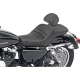 Saddlemen Explorer™ Seat Explorer™ With Backrest Stitched Black - 807-03-030 For Harley Sportster 2004-2020 (4.5G Tank)