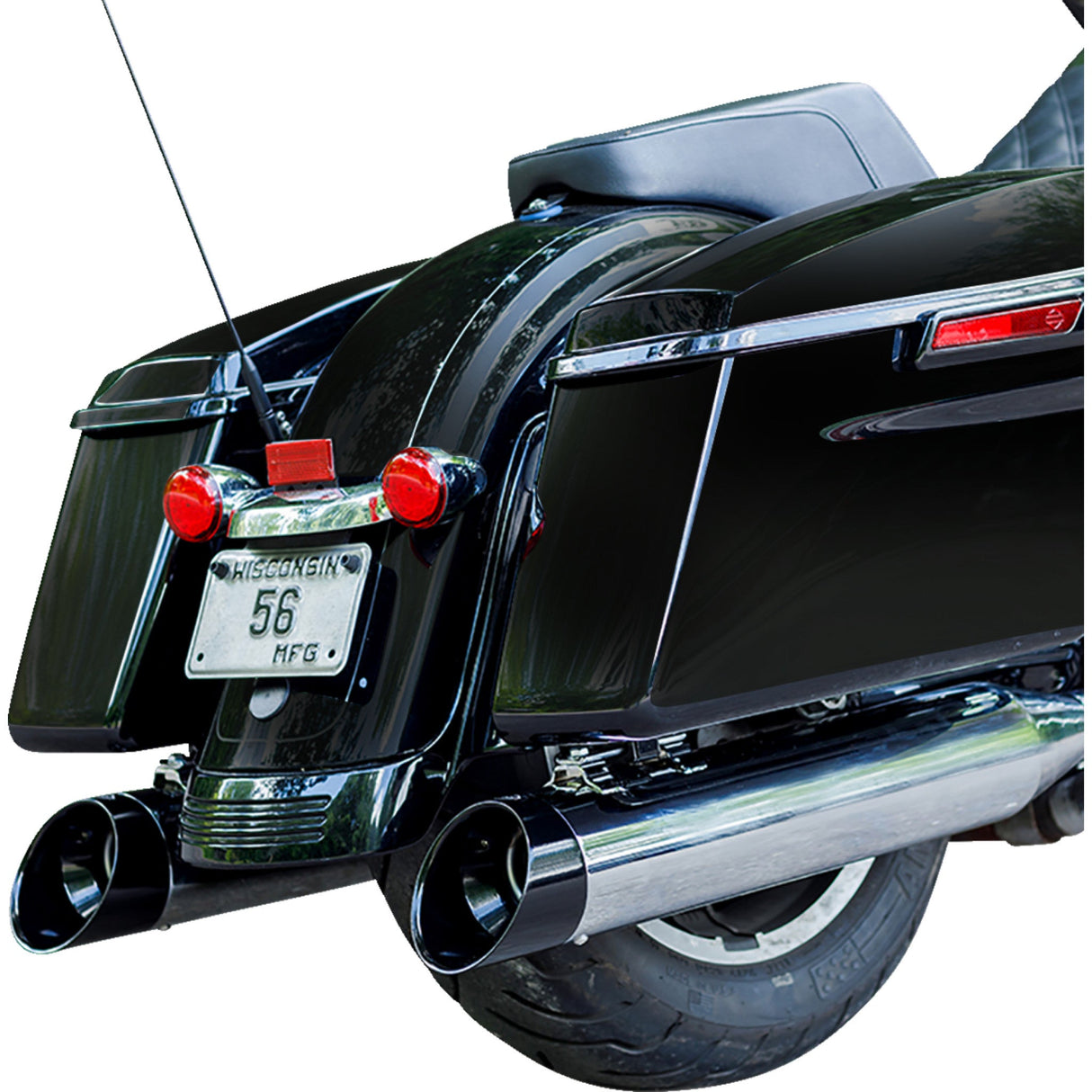 S&S Cycle 4-1/2" MK45 Cutlass Performance Mufflers - 550-1017 For Harley Touring 1995-2016