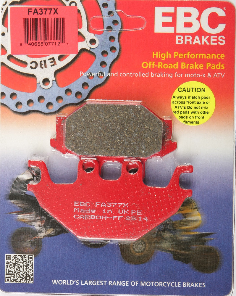 Ebc 15-377 FA377 BRAKE PADS FA377