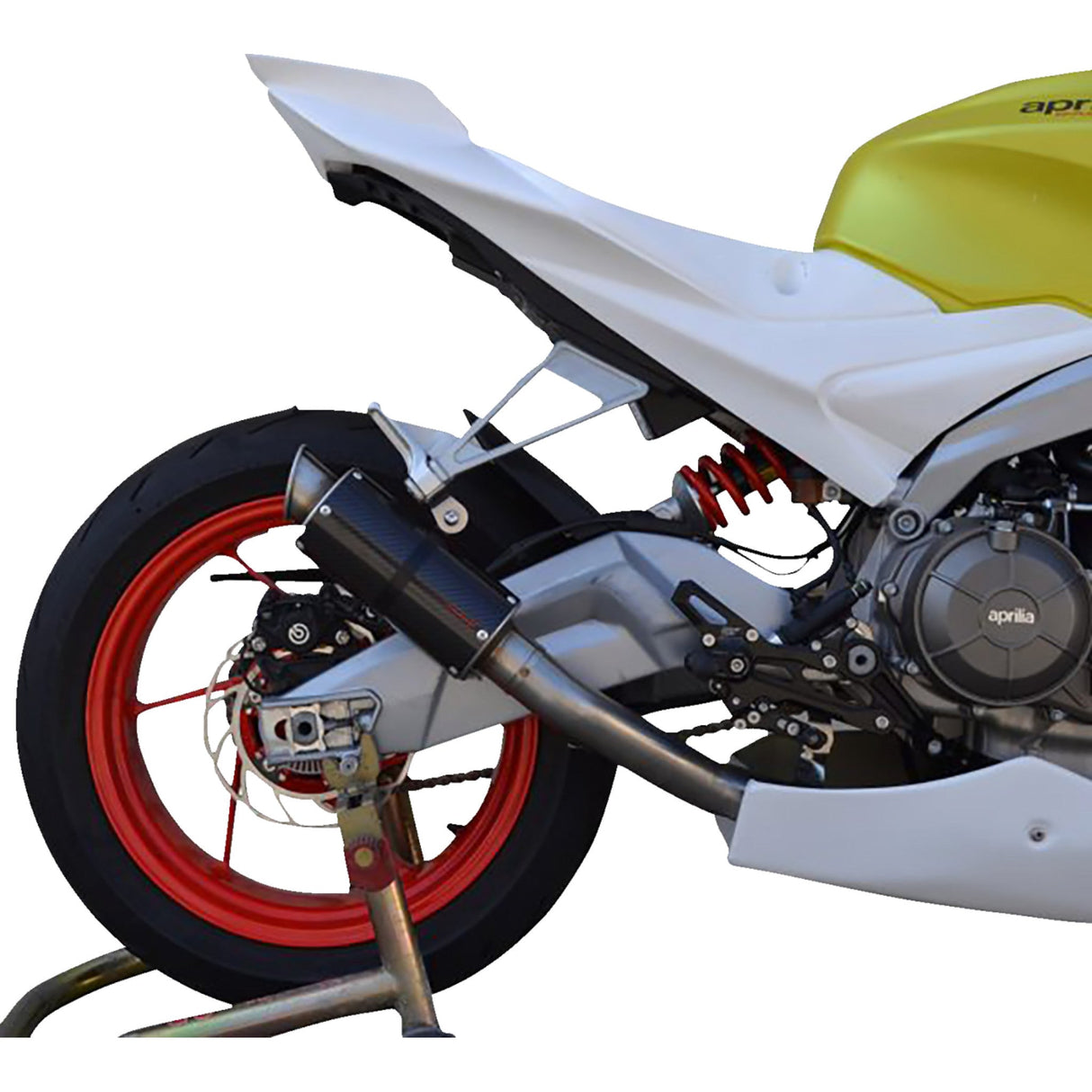 Hot Bodies Growler Exhaust System - 12101-2400 Aprilia 660 2021-2023