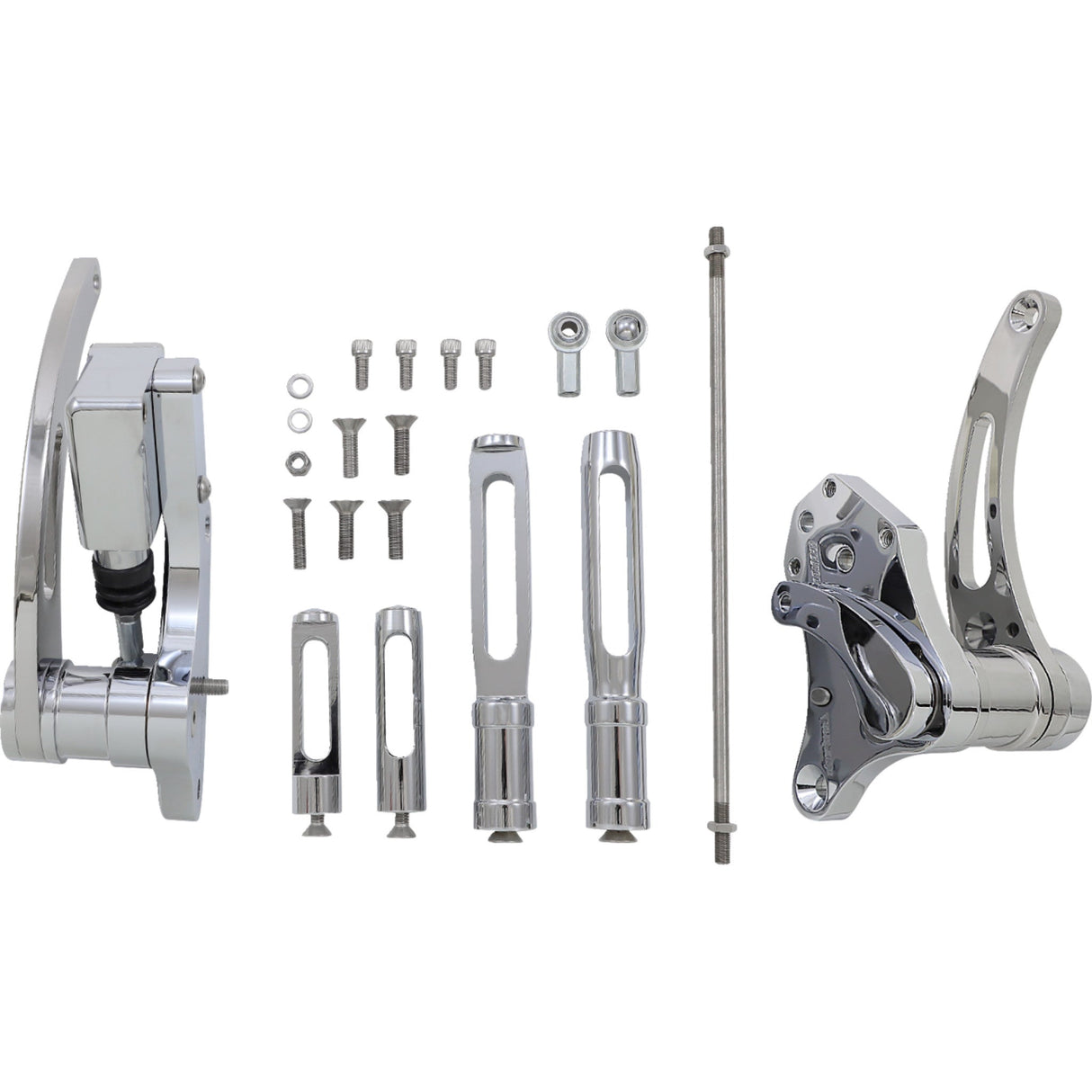 ACCUTRONIX DS-243451 FC103-SSC Forward Controls with Master Cylinder Forward Control - Slotted - Chrome