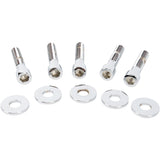 Gardner-Westcott Belt Sprocket Bolt Kit to Hub Mount Socket-Head Chrome - P-88-59 For Harley Dyna / Softail / Super / 15th Anniversary 2000-2006