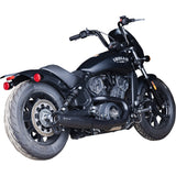 S&S Cycle 2-Into-1 Grand National Exhaust System Black 50-State - 4111-266 For Indian Scout 2015-2023
