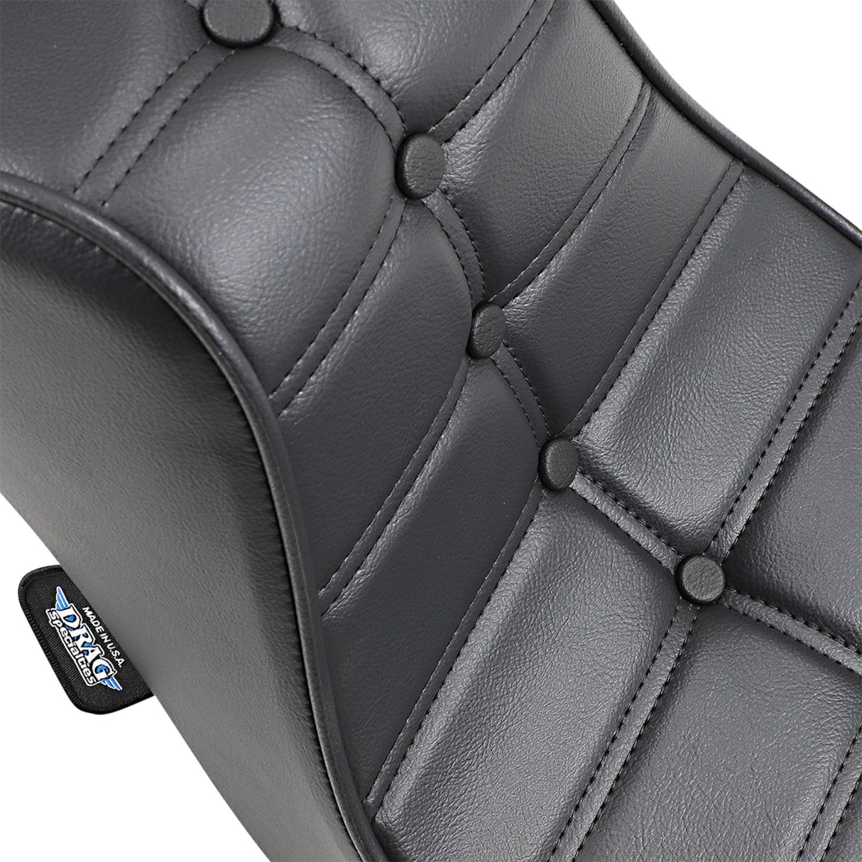 Drag Specialties Mini King And Queen Seat - 0805-0093 For Harley Motorcycles 1958-1984