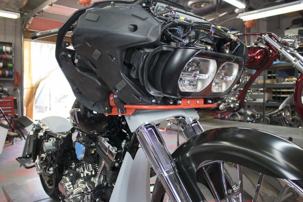 Paul Yaffe Bagger Nation Fairing Support Bar Black ` Fltr - FSB-15L-STL-B For Harley Road Glide 2015-2019