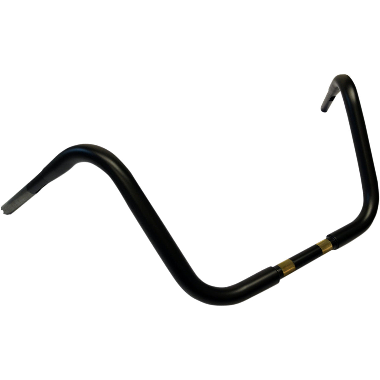 Drag Specialties 1-1/4" Buffalo Touring Handlebar 12" TBW Flat Black For Harley Touring 2008-2022