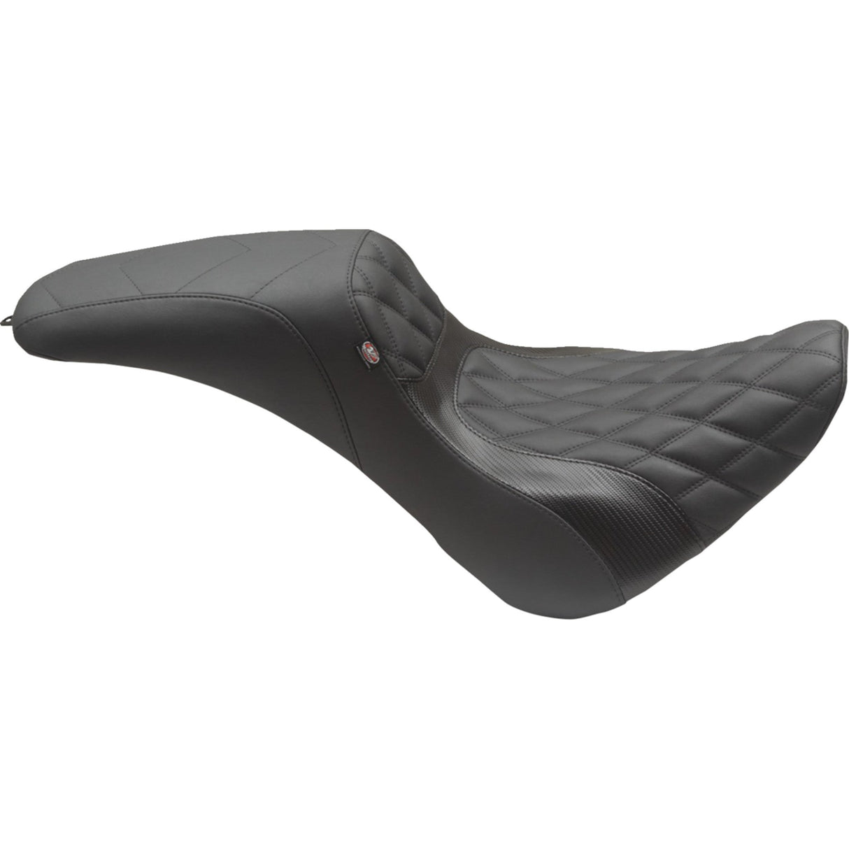 Mustang Tripper Fastback™ Seat Black Double Diamond - 75152 For Harley Softail 2018-2023