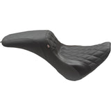 Mustang Tripper Fastback™ Seat Black Double Diamond - 75152 For Harley Softail 2018-2023