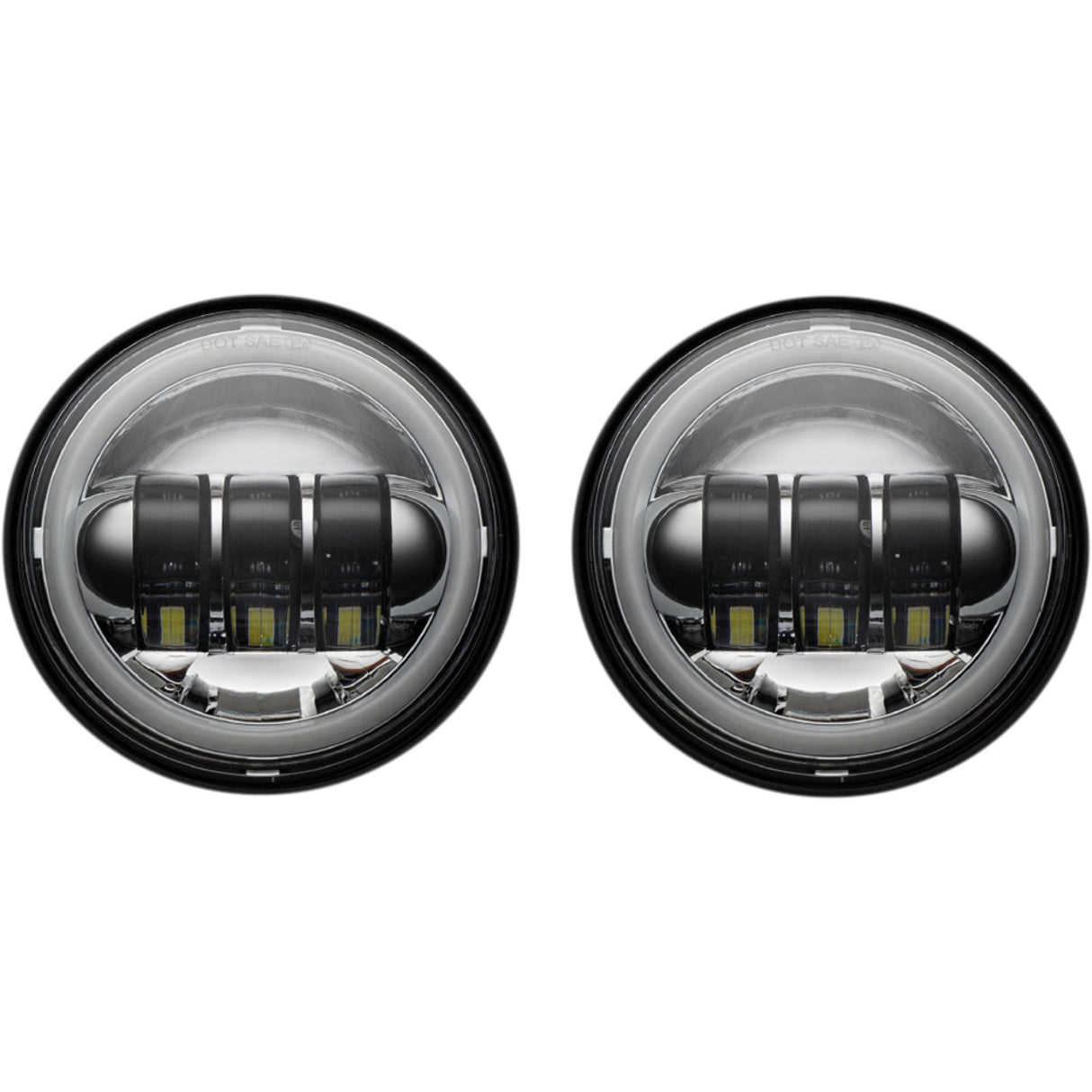 CUSTOM DYNAMICS 2001-2381 CD-45-C 4.5" Passing Lamps with Halo - Chrome